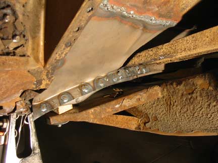 Plug welding toe pan 2