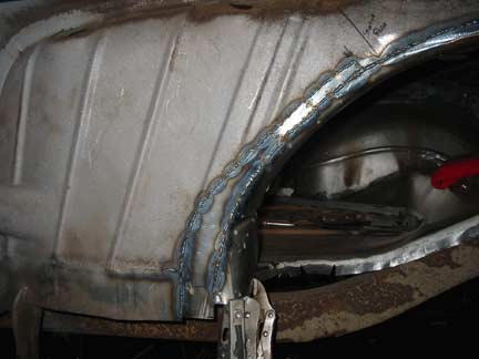 Welded finished outside