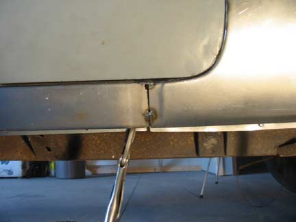 Rocker to quarter joint tacked