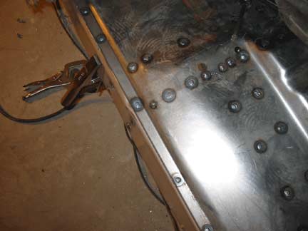 Rocker welded to floor 2