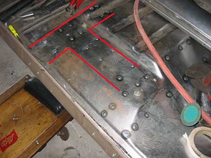 Drivers side plug welds