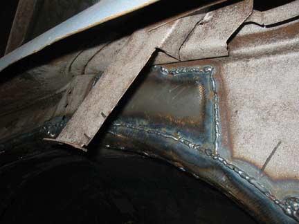 C pillar piece removed