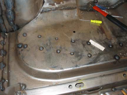 Rear long brace welded