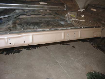 Drilling through inner rocker 1