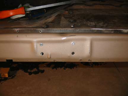 Drilling through inner rocker 2