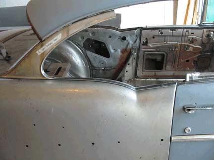 C pillar trim in place