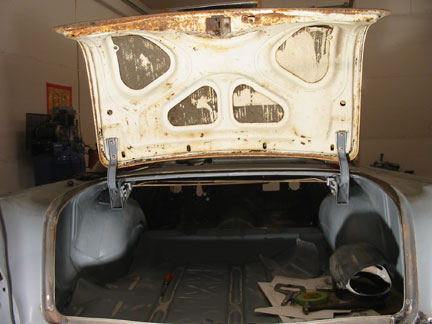 Trunk lid reinstalled 1