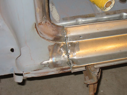 Tail pan installed