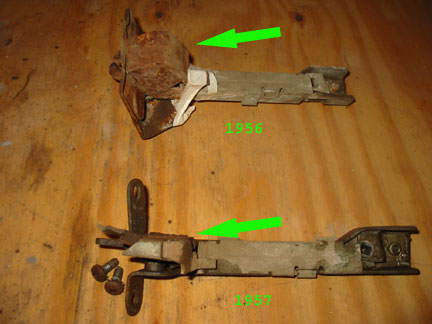 56-57 latch cover comparison
