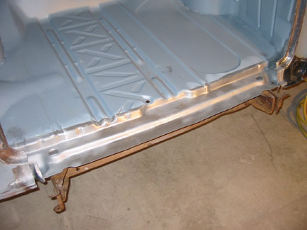 Trunk pan sanded 1