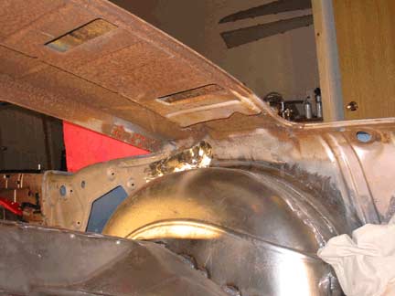 Passenger side tight area