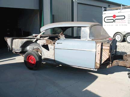 Car rolled outside