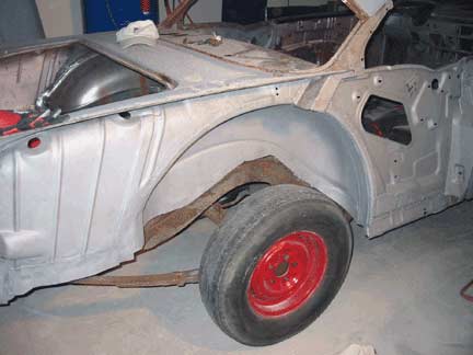Finished blasting inside