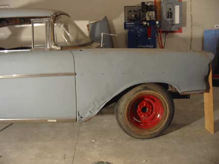 Front fenders and quarter installed 1