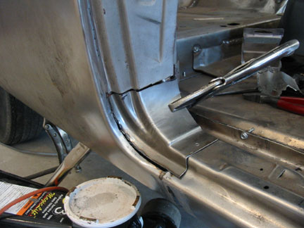 B pillar cut through both metals 2