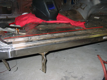 Plug welds below red line