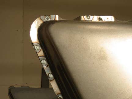 Rear of quarter plug welded 1