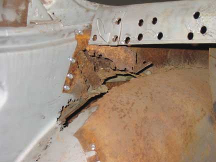 Rust under package tray 1
