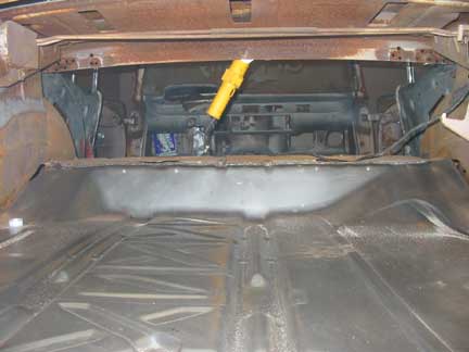 View trunk to dash
