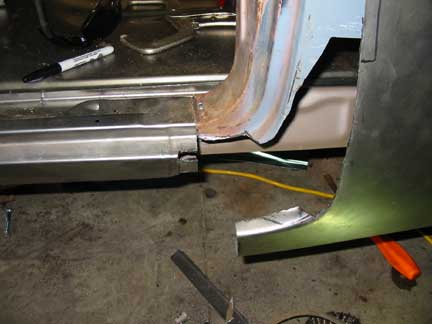 Door jamb modification