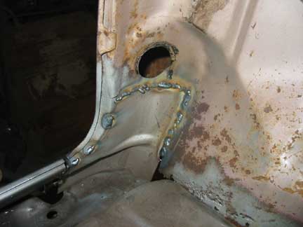 Part fitted and welded