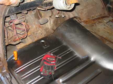 Drivers front floor pan