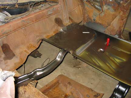 Rear floor after
