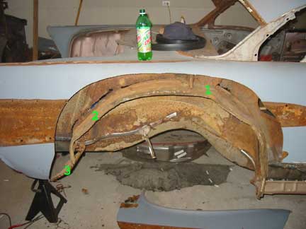 Outer wheel well panels