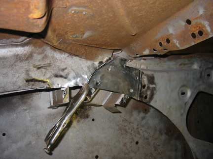Part clamped