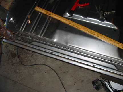 Floor pan screwed in