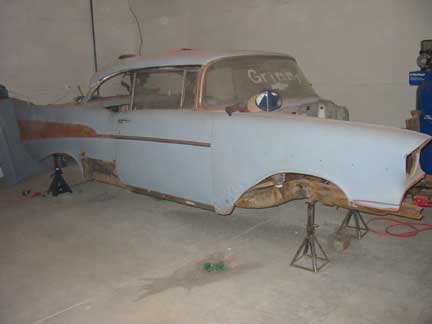 Front fender placed