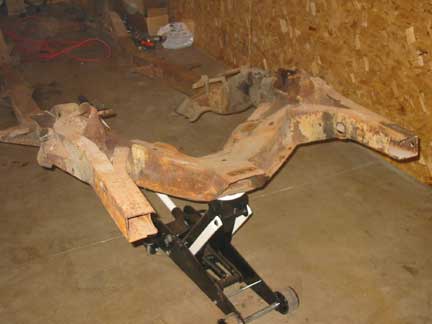 Stripped front frame