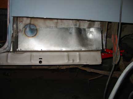 Lower patch outer view