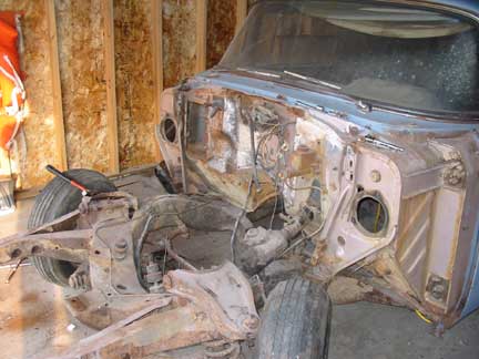 Front sheetmetal removal