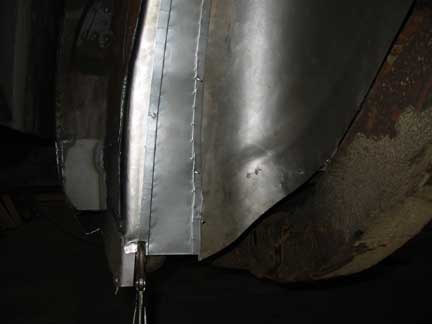View from inside wheel well