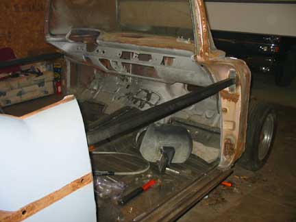 Passenger brace installed