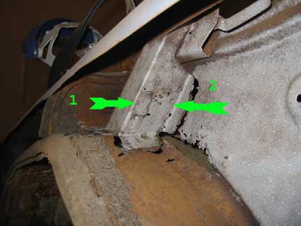 C pillar base after blasting