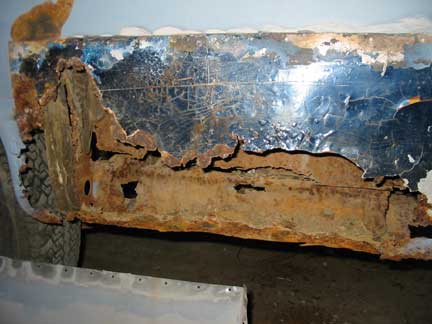 Rust under repair