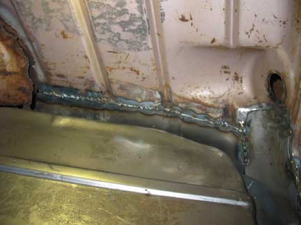 Passenger side welded