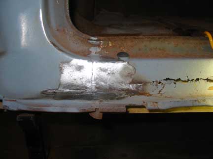 Sanding paint off