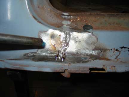 Lead filler exposed