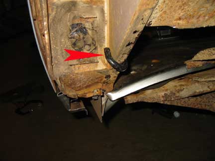 Tie strap front attachment