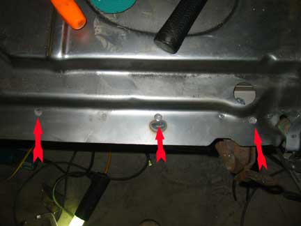 Holes punched for welding