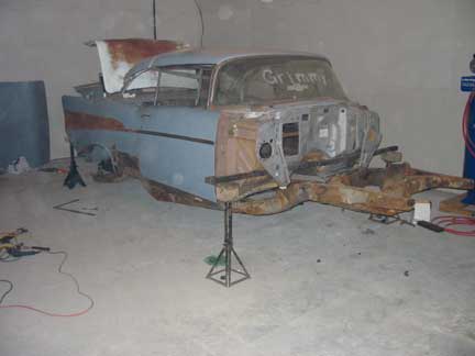 Frame under body