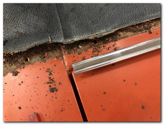 Dirt under trim