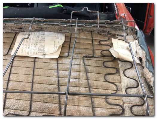 Under rear seat