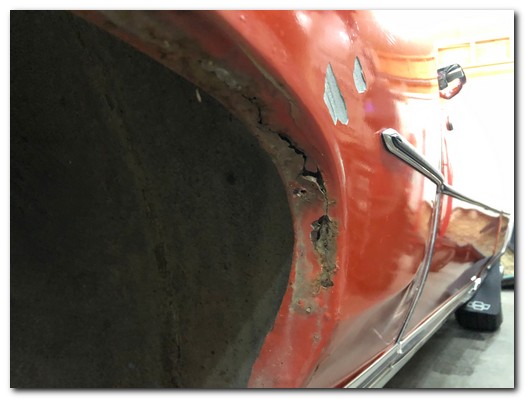 Wheel opening rust