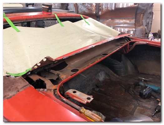 Rear spot welds released