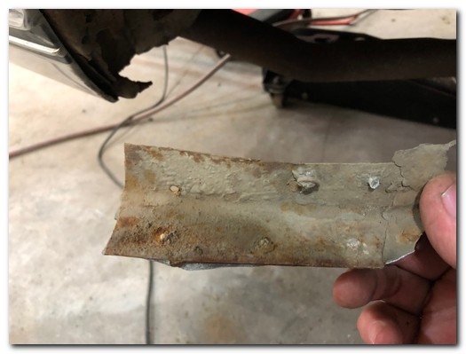 Pop riveted metal