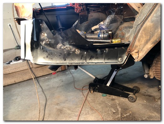 Trunk drop welded in place